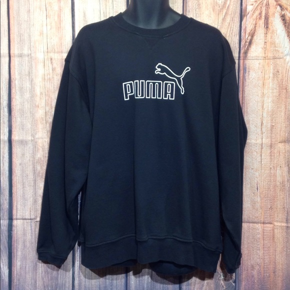 Puma Men's Black Sweatshirt Size XL - Picture 4 of 11